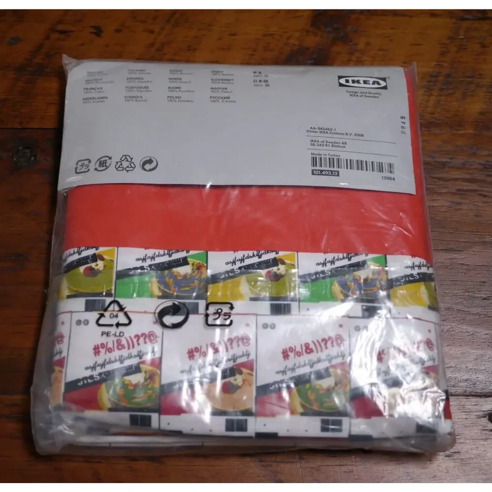 NEW 2008 IKEA LUSY Sigga Heimis 100% Cotton Twin Duvet Cover + Pillow Case